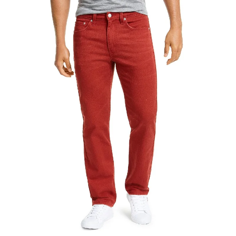 Levi's Men's 514 Straight Fit Jeans Red Size 34X34