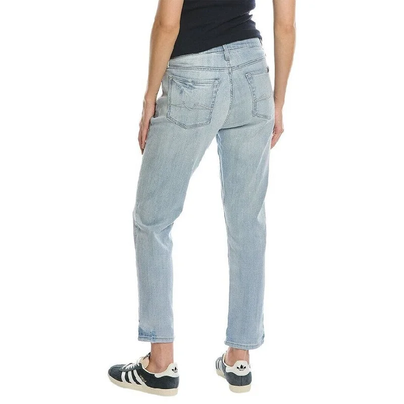 Jen7 Women's Josefina High Waist Ankle Boyfriend Jeans Blue Size 29