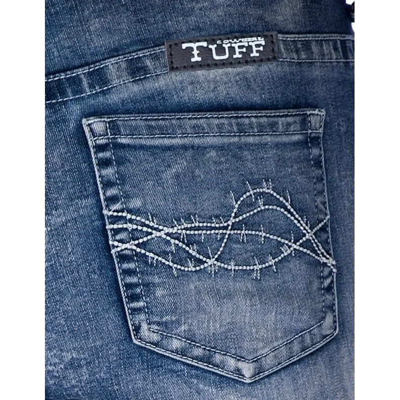 Cowgirl Tuff Western Jeans Womens Tornado Bootcut Medium Wash JTRNDO