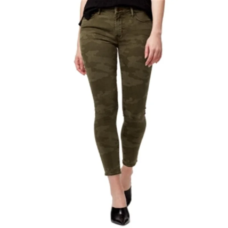 Sanctuary Women's Social Standard Camo Print Ankle Skinny Jeans Green Size 24