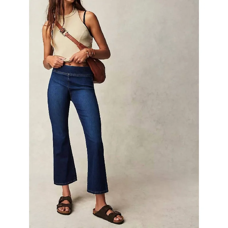 Free People - In My Feelings Cropped Slim Flare Jeans