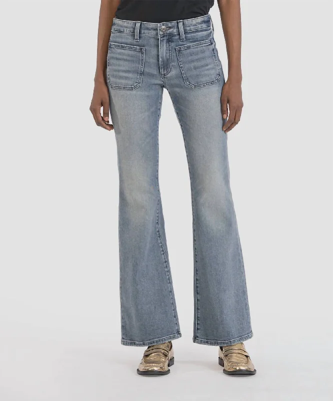 Ana High Rise Flare Jean In Glamor Wash