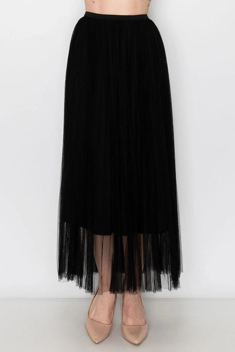 Black Mesh SKirt 610-4034