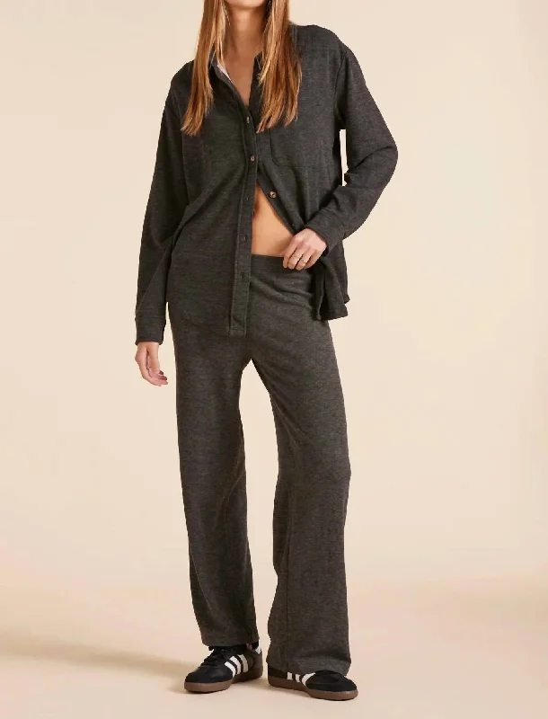 Wide Leg Pant In Black