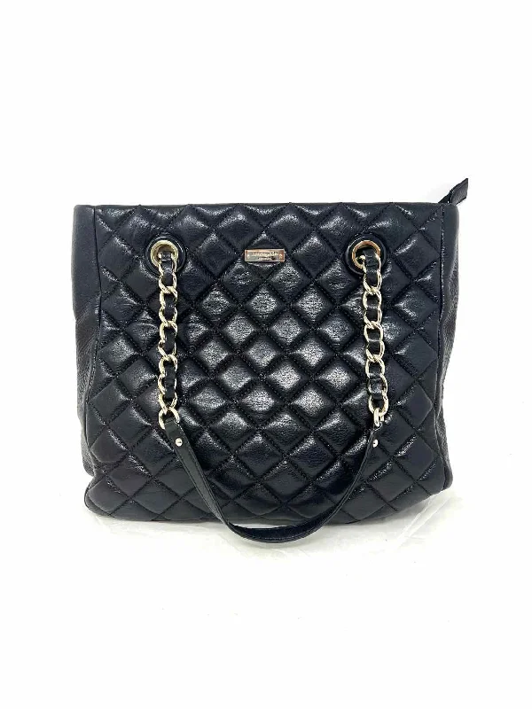 Kate Spade Black Quilted Chain W/ DUST BAG Designer Tote