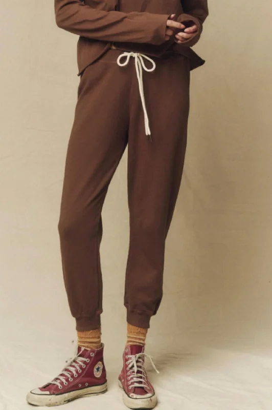 Cropped Sweatpant In Hickory