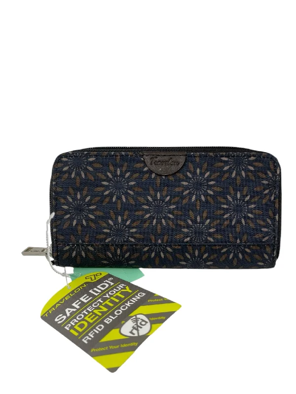 Travelon Black Print New With Tags Wallet