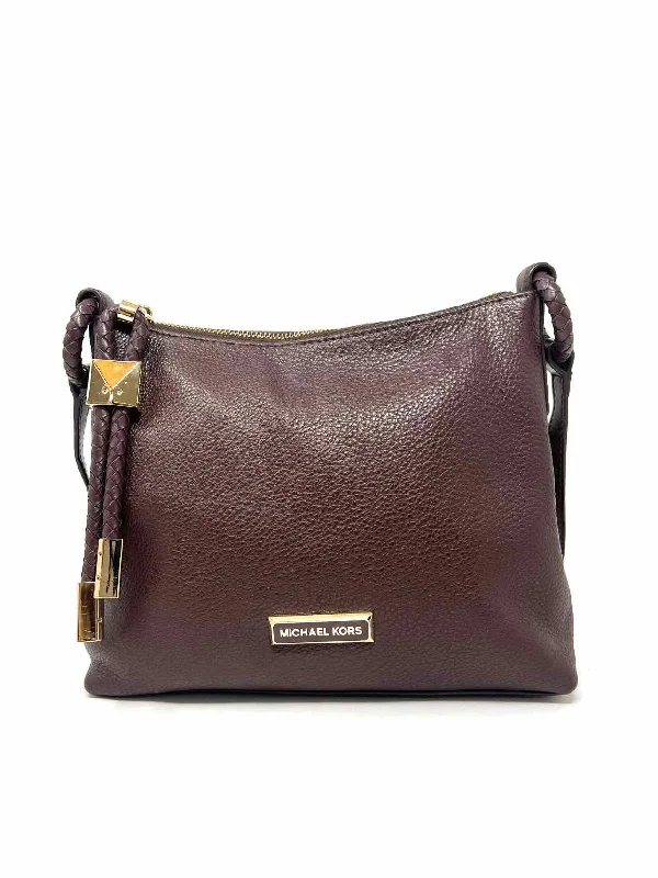 Michael Michael Kors Plum Pebbled Leather Purses Crossbody Purse