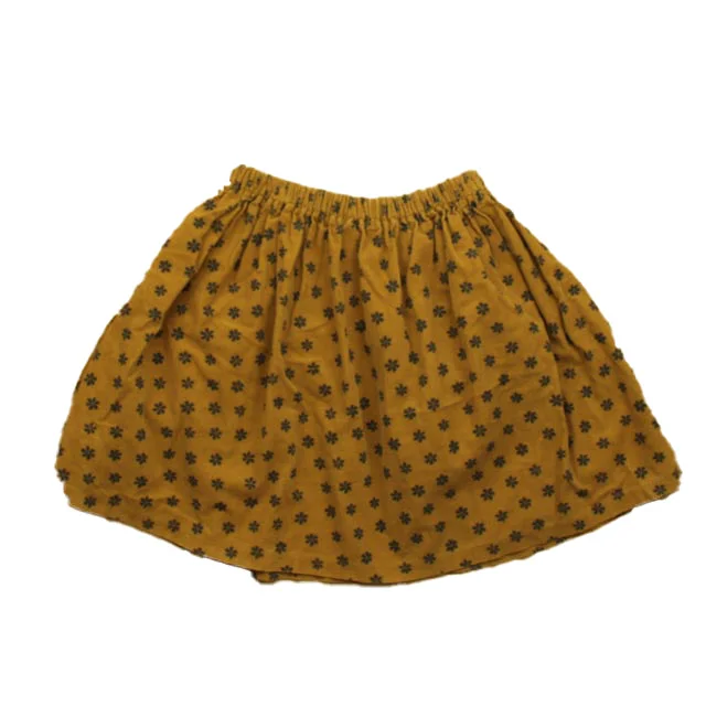 Mabo Girls Brown Floral Skirt