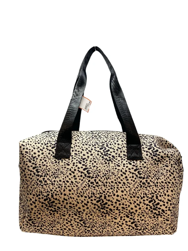 It's SO You Boutique Cream Print Duffle