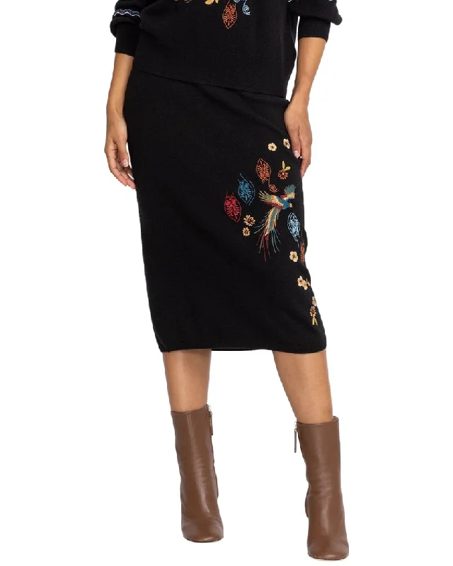 Johnny Was Isabella Wool & Cashmere-Blend Sweater Skirt