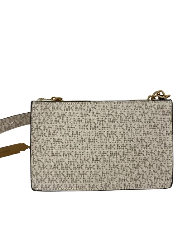 Michael Kors Cream Print Belt Bag