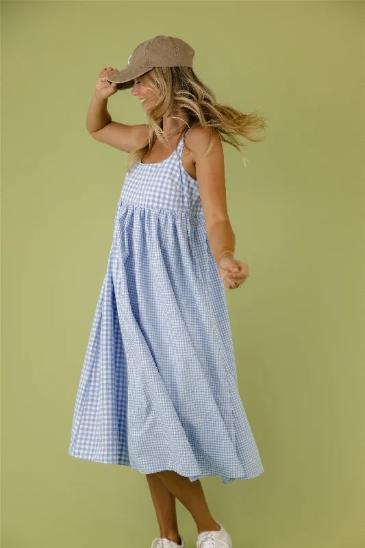 Lost In Your Arms Gingham Dress