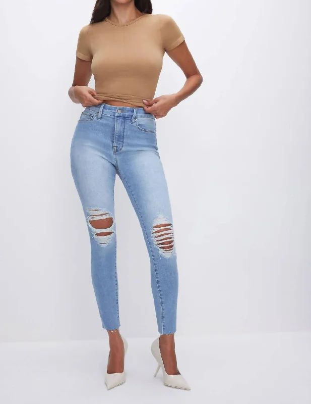 Good Legs Crop Jean In Light Wash