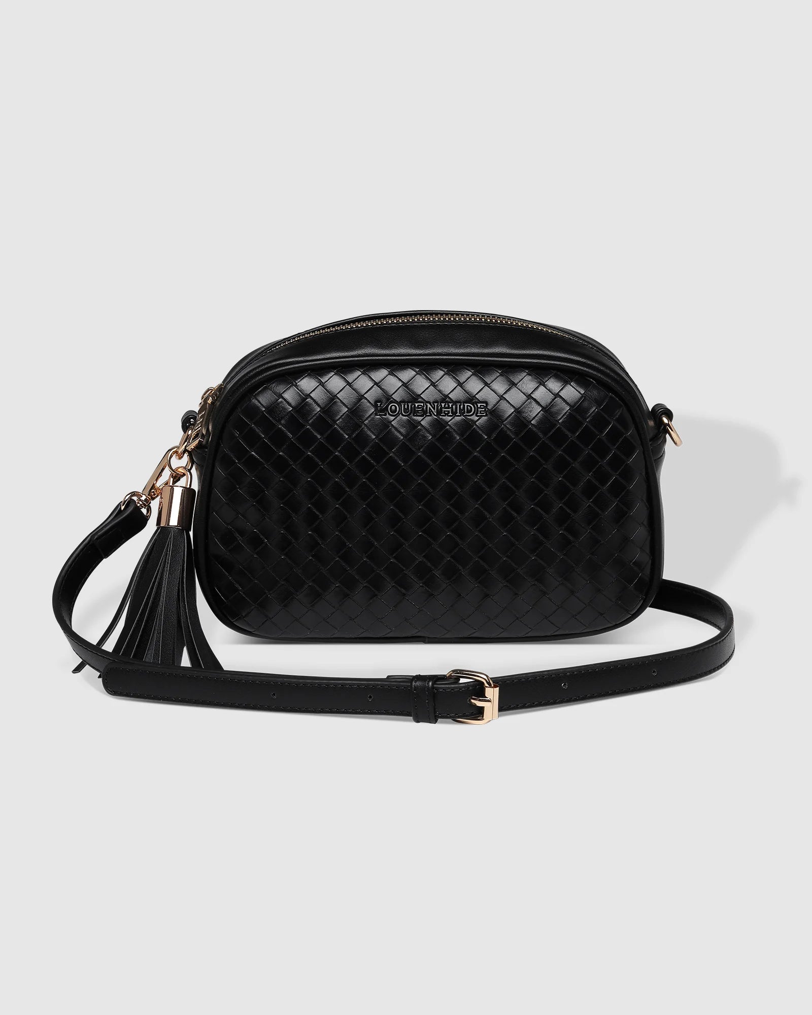 Louenhide - Jacinta Woven Crossbody Black