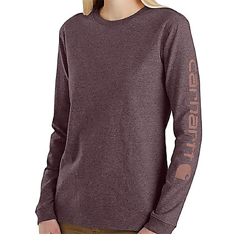 Women's Long Sleeve Logo Sleeve Graphic Tee 103401