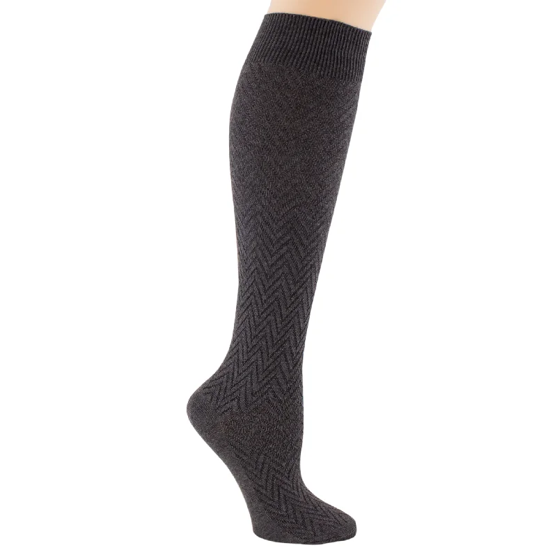 Women's Chevron Pattern Knee-High Socks 5845