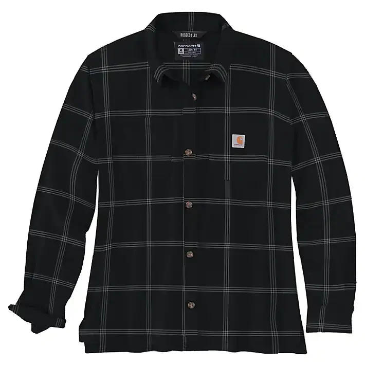 Women's Rugged Flex Flannel Long-Sleeve Plaid Shirt 105989