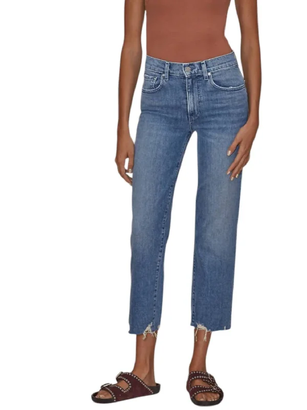 Sabine Ankle Straight Jeans In Rolling Hills