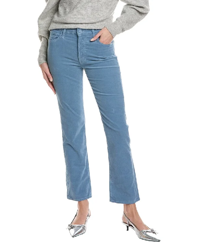 MOTHER The Mid-Rise Hiker Hover Blue Shadow Slim Straight Leg Jean