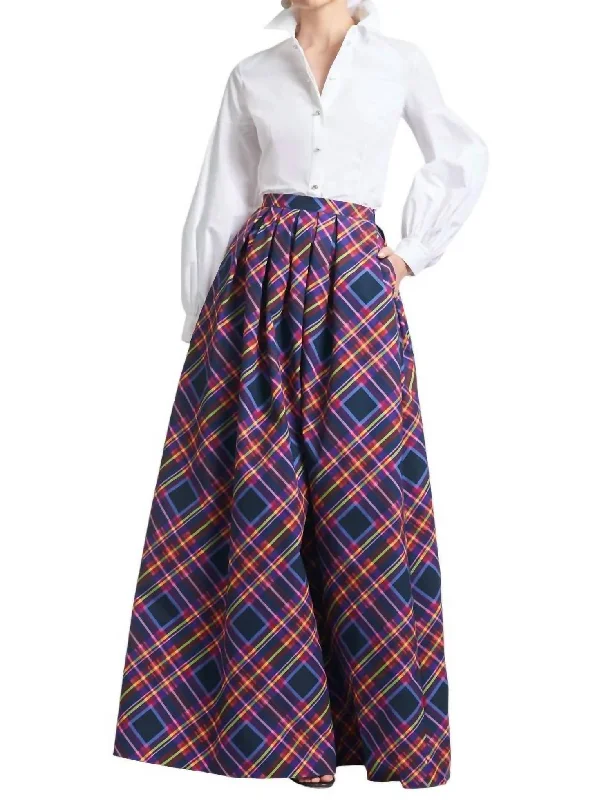 Ava Skirt In Party Plaid