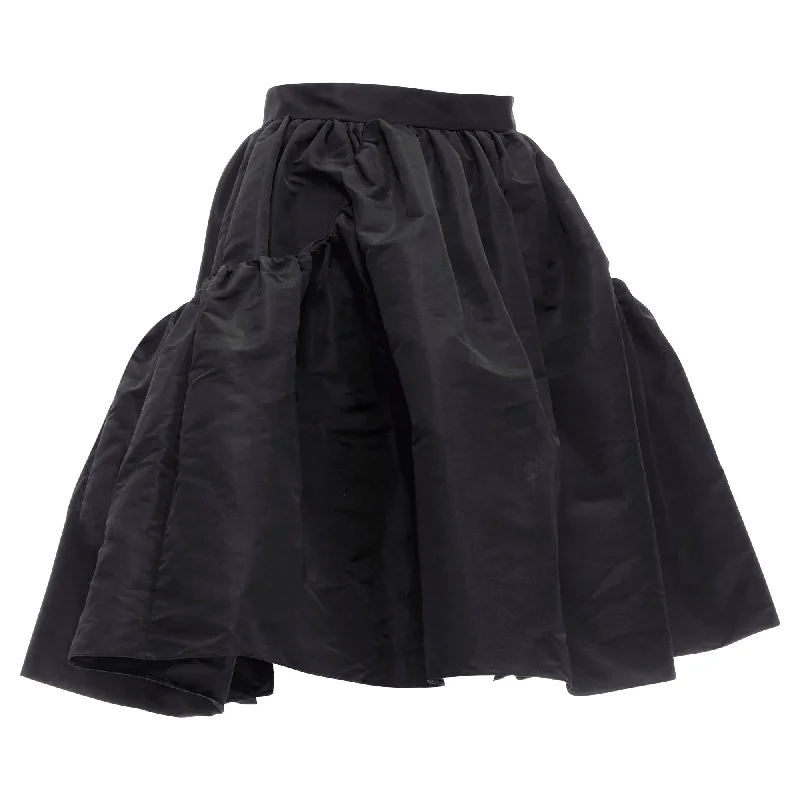 Alexander McQueen taffeta A-line puff skirt