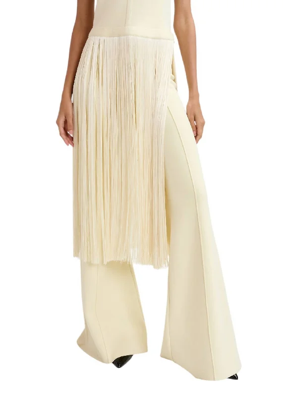 Gattitude Flare Pants In Off White