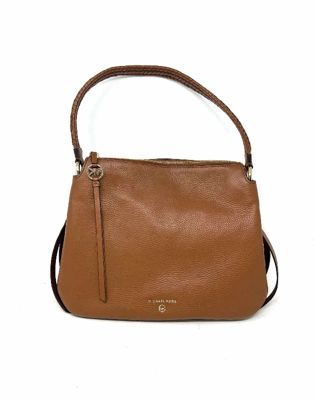 Michael Michael Kors Brown Shoulder Bag Pebbled Leather Designer Tote