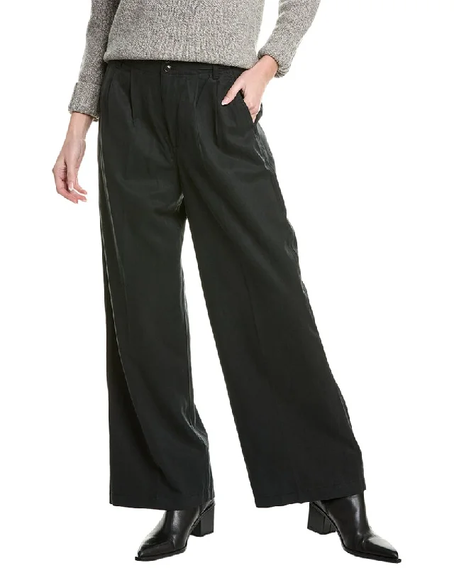 Madewell Harlow Linen-Blend Wide Leg Pant