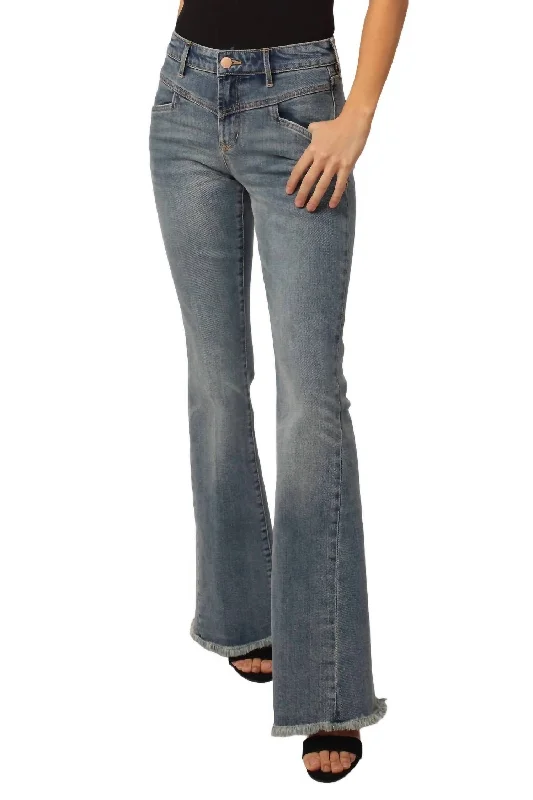 Rosa Flare Jeans In Stokes Canyon