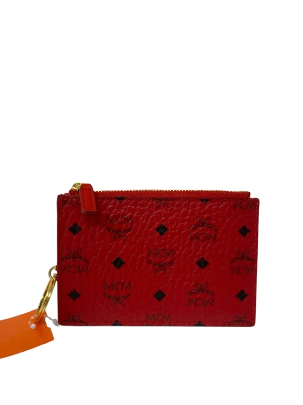 Authentic "pre-loved" Luxury Wallet Red Print Wallet