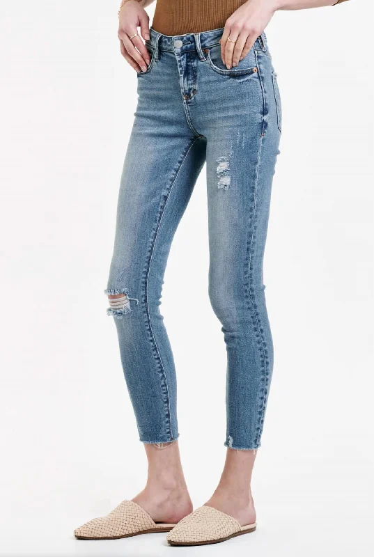 Gisele Tahiti Mid Rise Skinny Jean In Denim