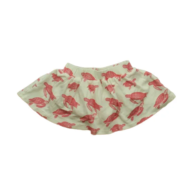 Kate Quinn Girls Ivory | Pink Turtles Skirt