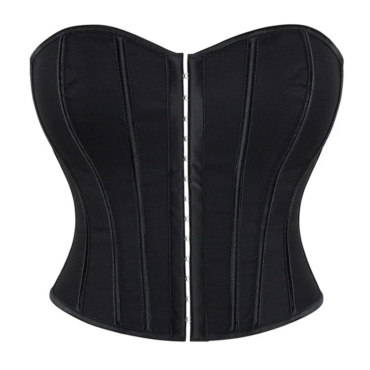 Women's Gothic Leopard Printed Boned Overbust Corset