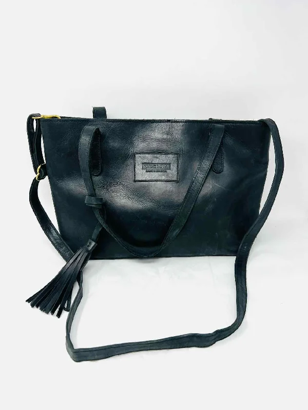 Black Tassel Leather Purses Satchel