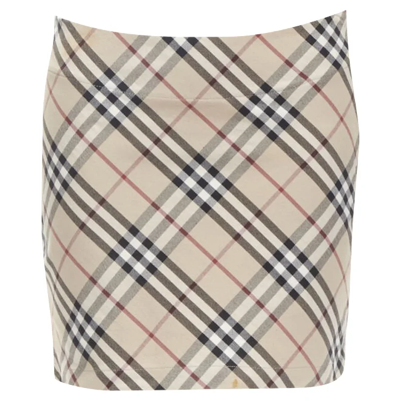 Burberry London Hoe Check signature mini skirt