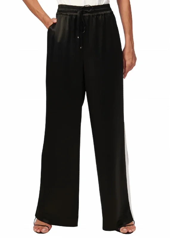 Reggie Wide Leg Pant In Black