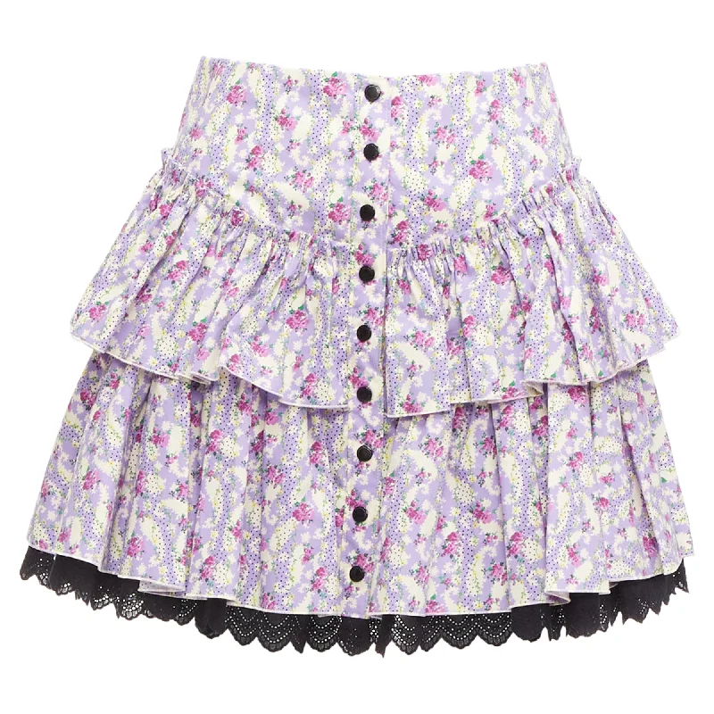 Marc Jacobs Mini Prairie Skirt floral print lace