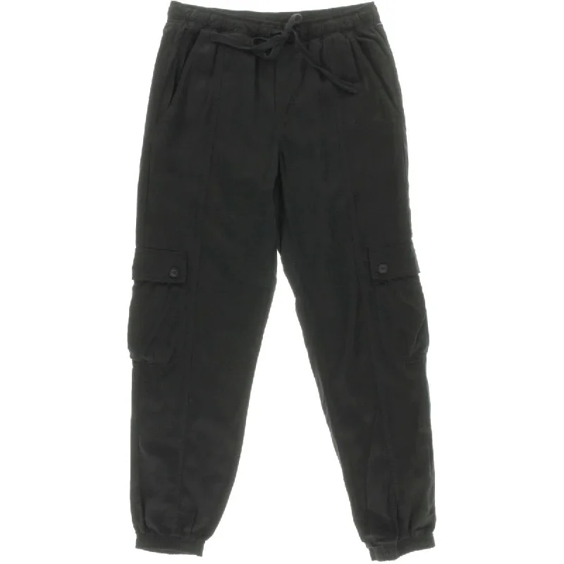 Womens Tencel Cargo Jogger Pants