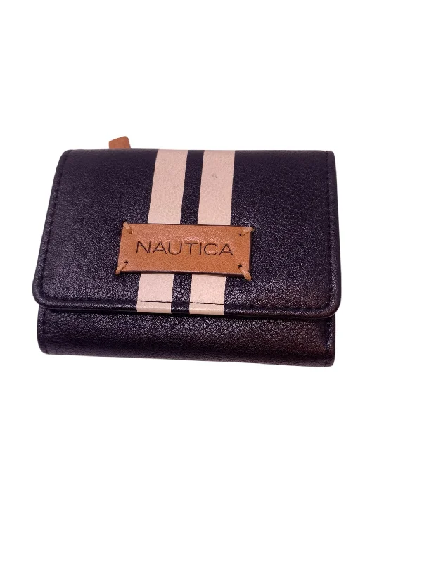 Nautica Black White Wallet