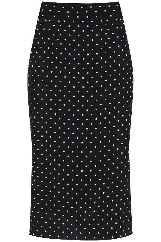 Dolce & Gabbana Women's Stretch Charmeuse Pencil Skirt