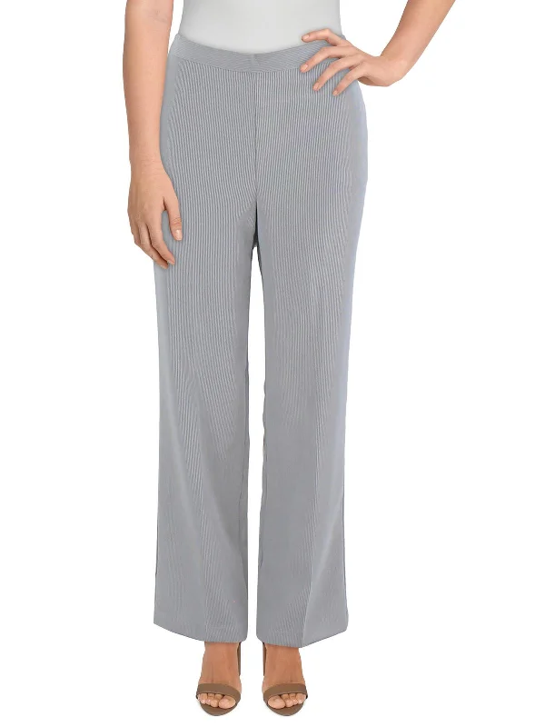 Womens Ribbed Corduroy Straight Leg Pants