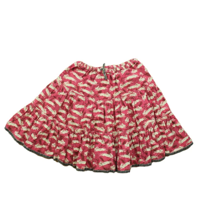 Boden Girls Pink Rabbits Skirt