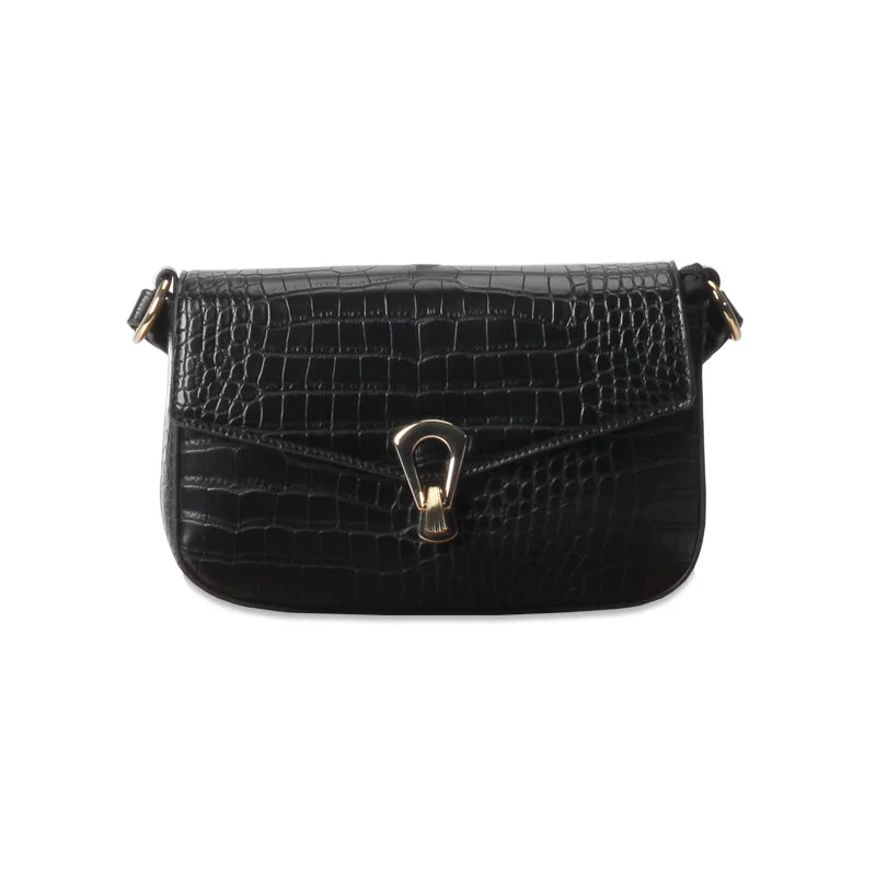 Textured Embossed Sling Bag