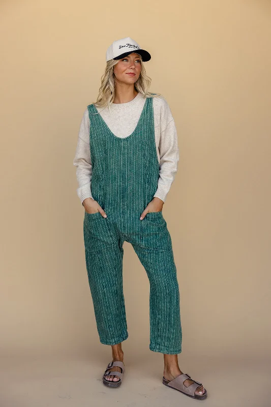 Free People High Roller Railroad Jumpsuit