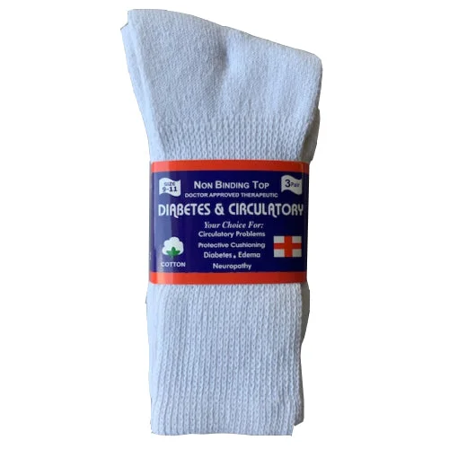 3-Pack Diabetic Crew Socks