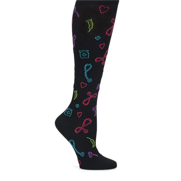 Women's Compression Socks With Medical Symbols 883774