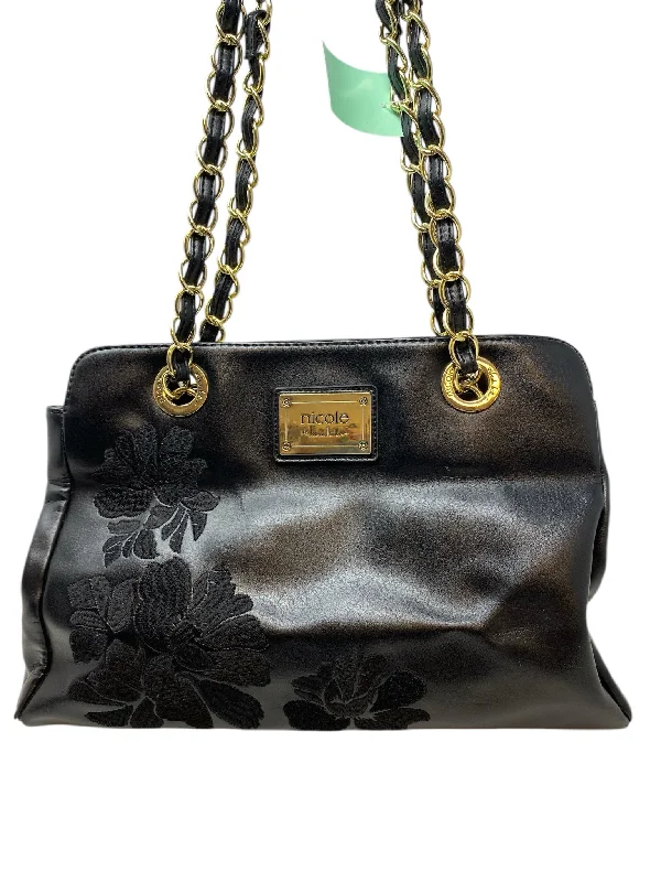 Nicole Miller Black Print Purse