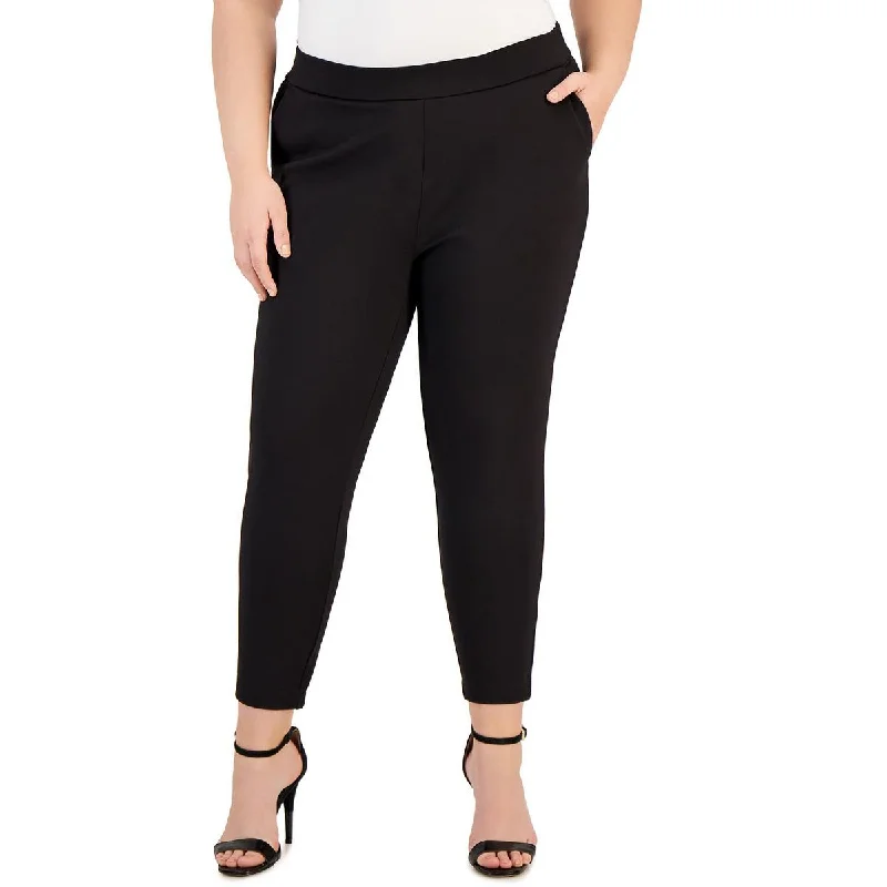 Plus Womens Stretch Office Dress Pants