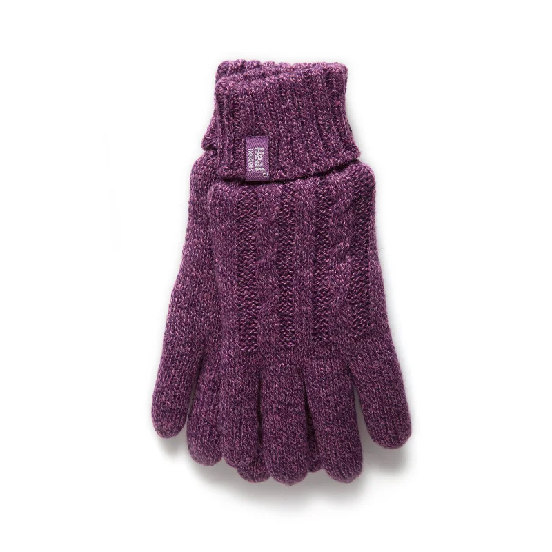 Women's Thermal Cable Knit Gloves LHHG94